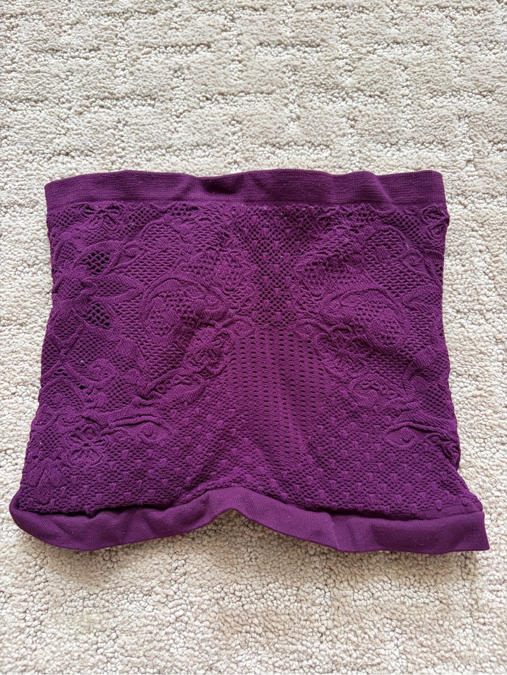 Free People plum knit tube top